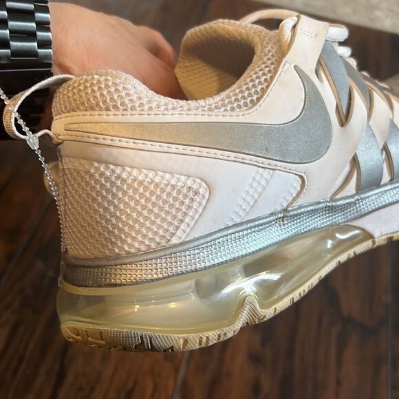 Nike Fingertrap Max Men's 9.5 Reflect Silver / White 644673-100 training running - Picture 6 of 12